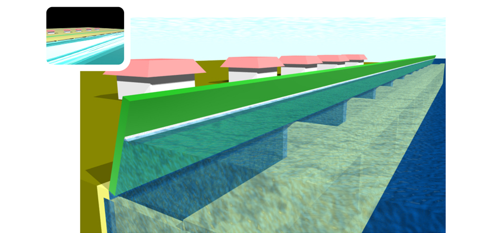 Tsunami/Storm Surge Disaster Mitigation Structure: T-ORCA