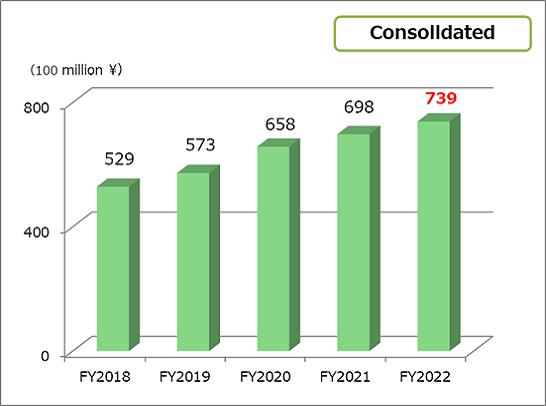 Total net asset 　consolidated